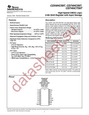 CD74HC597M datasheet  